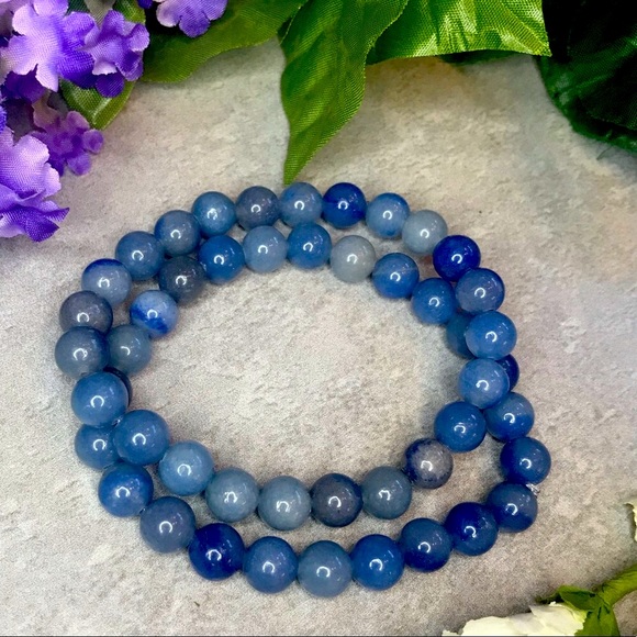 Blue Aventurine crystal/gemstone bracelet - Picture 2 of 5